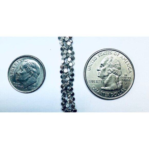 Elegant Milor 5 Strand Sterling Silver 925 Bracelet Small Silver Beads 7" Length - Picture 9 of 10